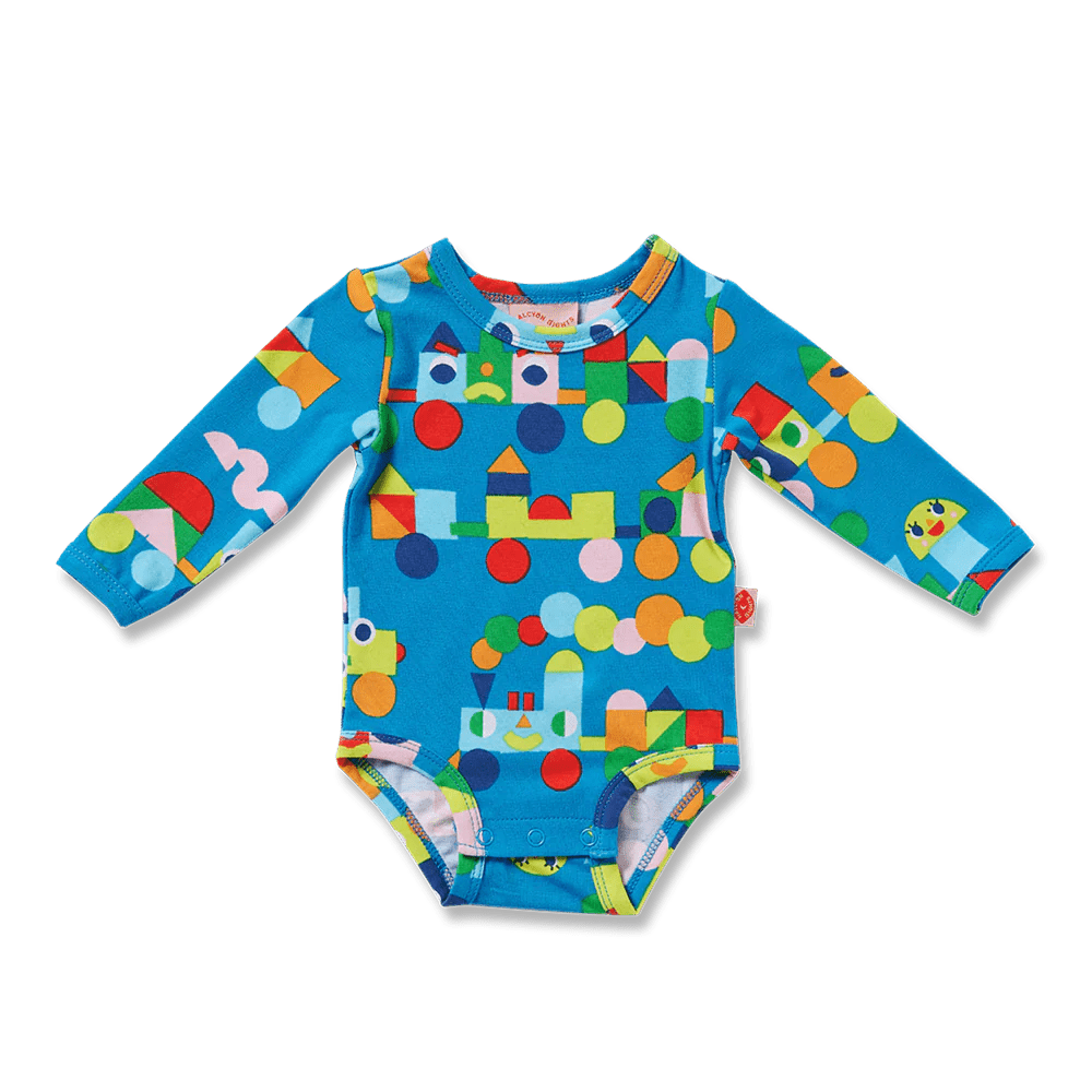 Buy Halcyon Nights - Rainbow Express Long Sleeve Bodysuit by Halcyon Nights - at Hamish & Grace