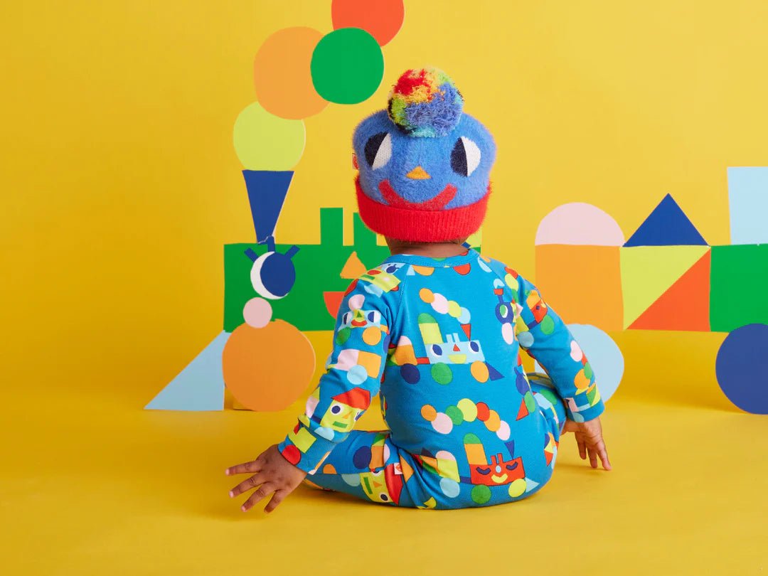 Buy Halcyon Nights - Rainbow Express Long Sleeve Romper by Halcyon Nights - at Hamish & Grace