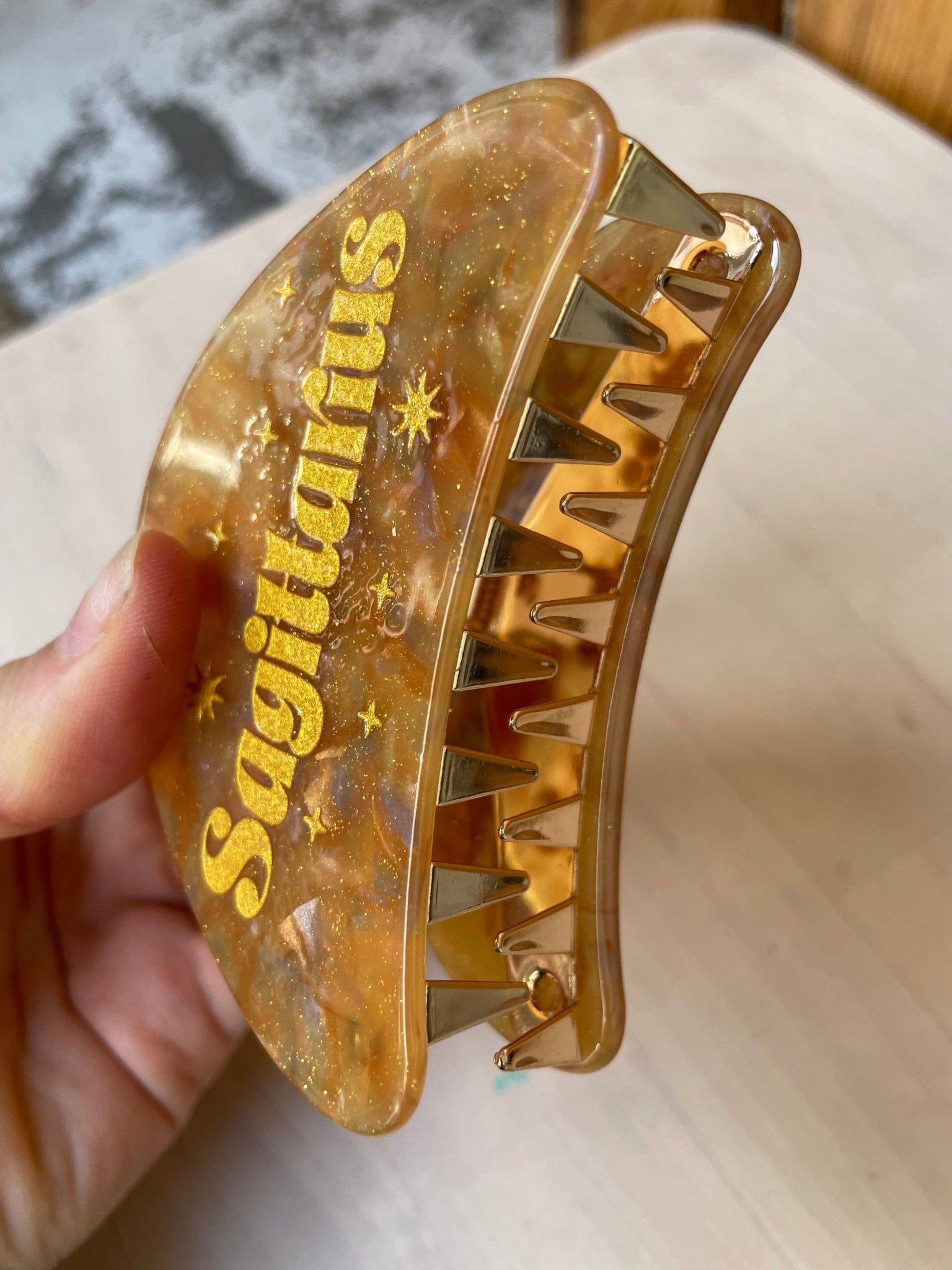 Hamish + Grace Fashion Astro Star Sign Claw Clips