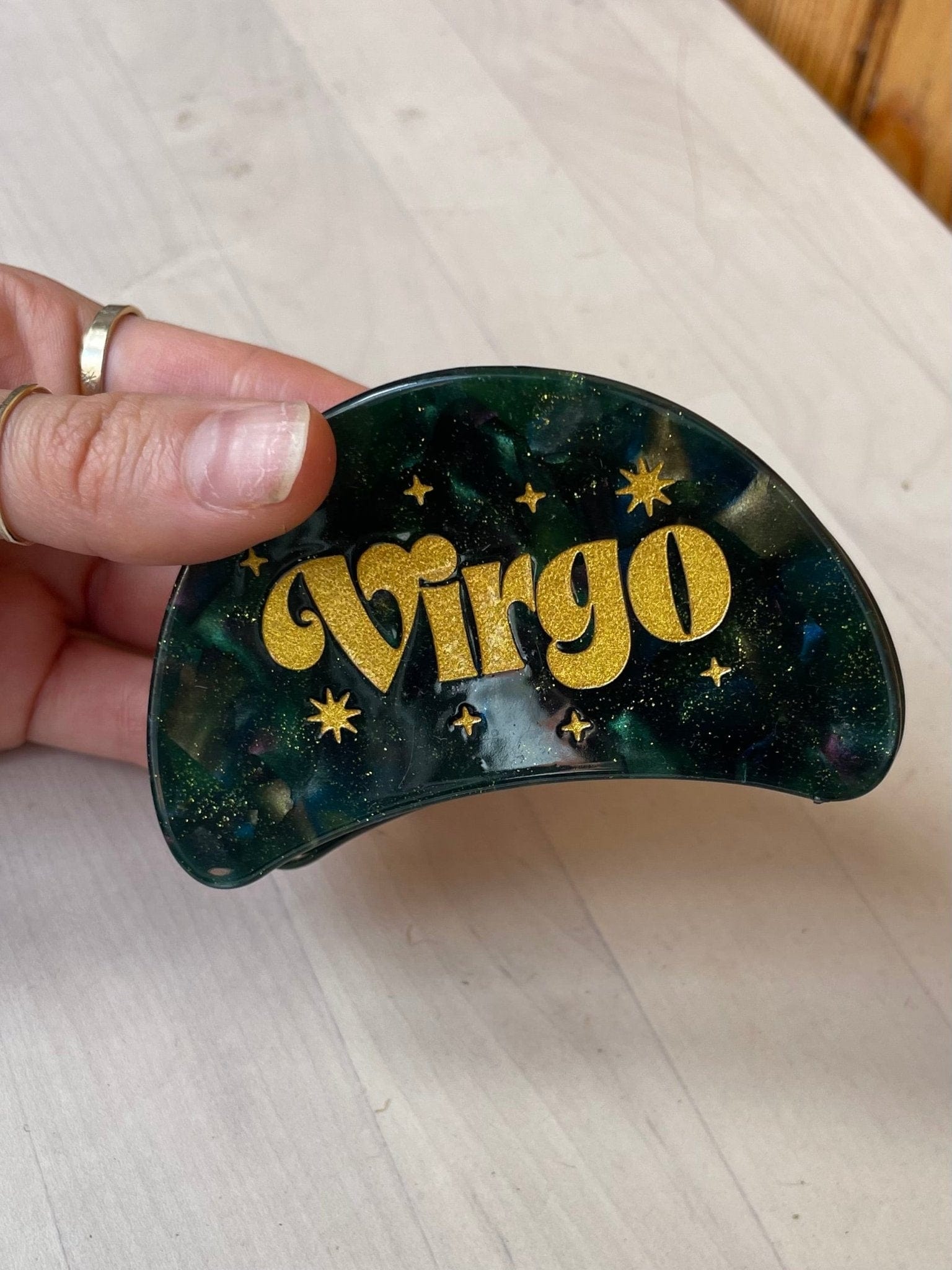 Hamish + Grace Fashion Astro Star Sign Claw Clips