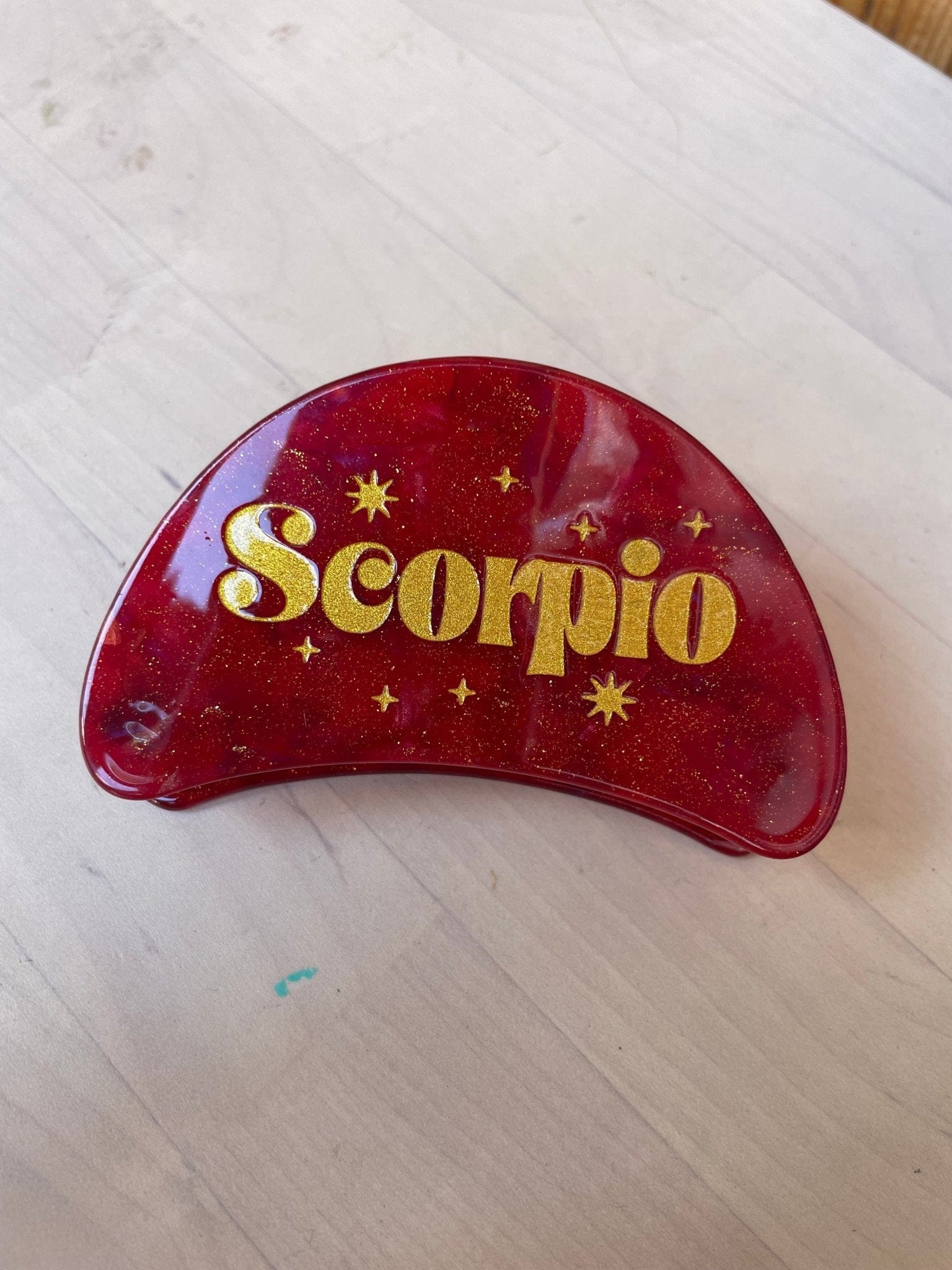 Hamish + Grace Fashion Astro Star Sign Claw Clips