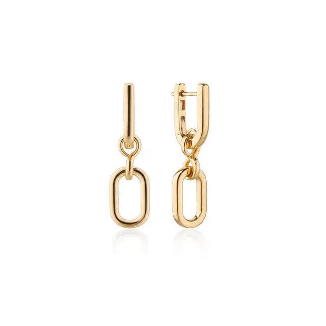 Hamish + Grace Fashion Drop  Chain Link Earring - 14ct Gold