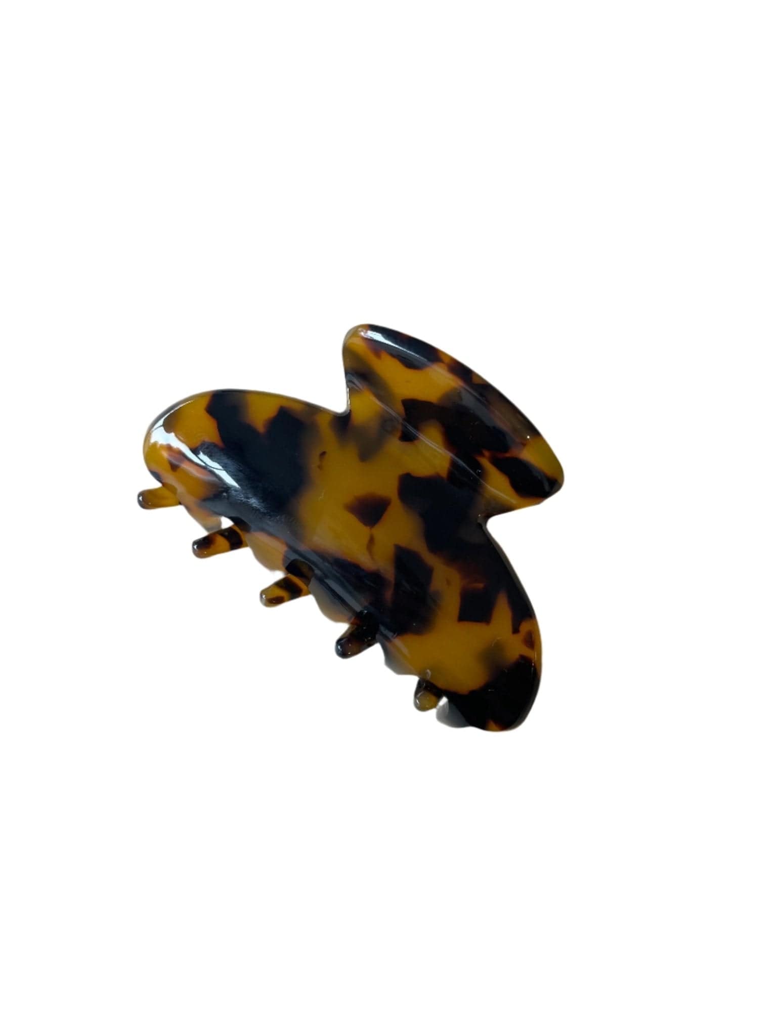 Hamish + Grace Fashion Rich Brown Tortoise Shell Small Hair Claw Clip