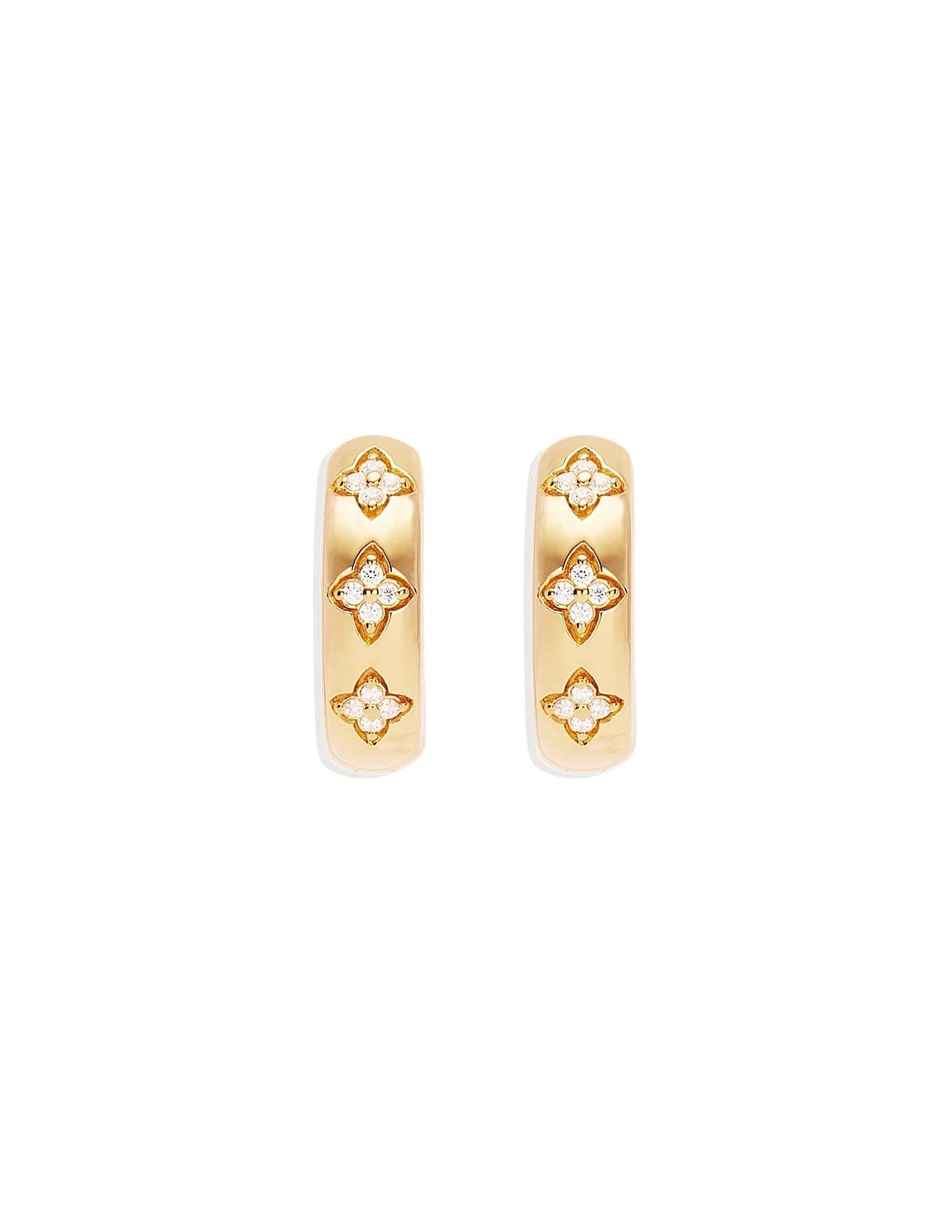 Hamish + Grace Fashion Three Star Earring - 14ct Gold Earring