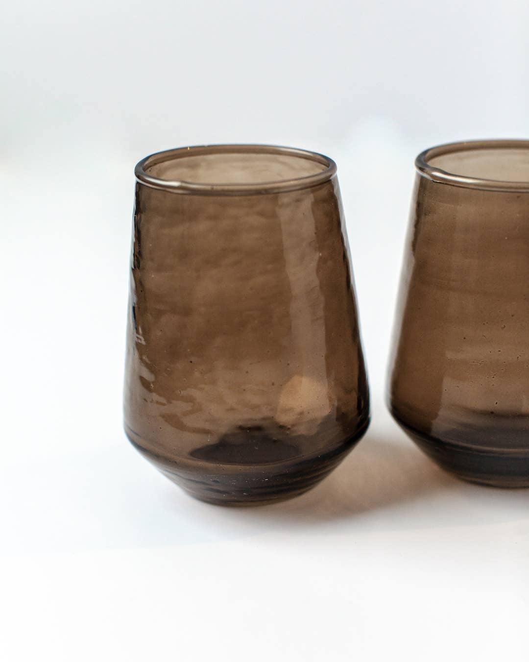 Buy Handblown Hammered Glass Water Tumbler - Set of 2: Blush by Creative Women Australia - at Hamish & Grace