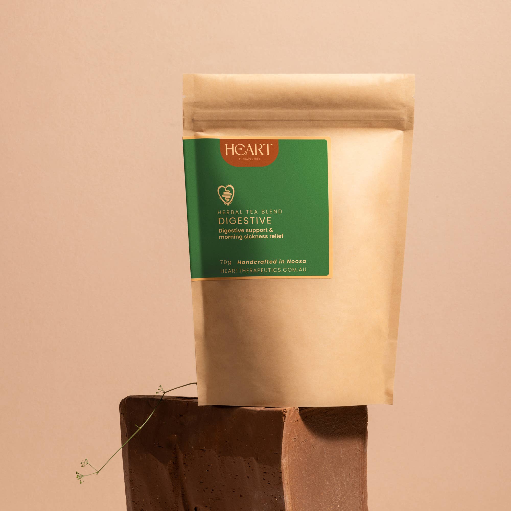 Heart Therapeutics Drink DIGESTIVE Herbal Tea blend~ Digestion and Gut Health: Biodegradable bag 100g (3.5oZ)