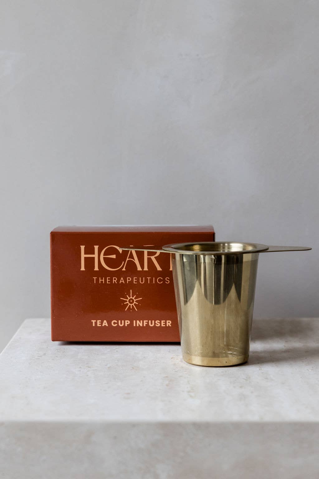 Heart Therapeutics Drink Premium Gold Tea Cup Infuser