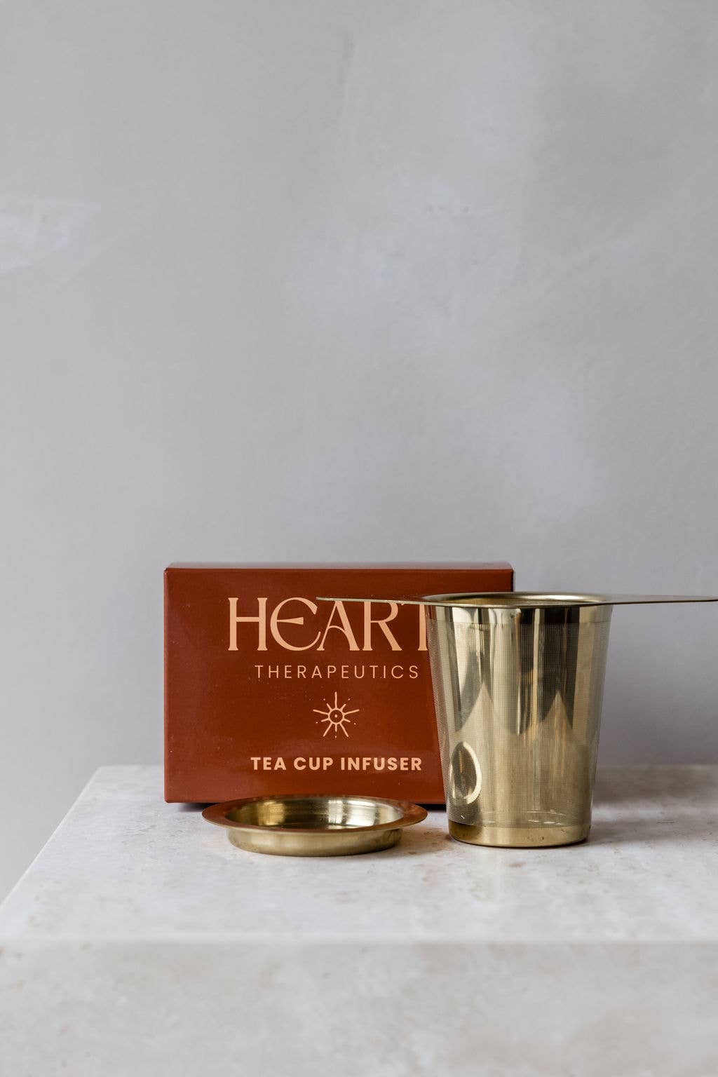 Heart Therapeutics Drink Premium Gold Tea Cup Infuser