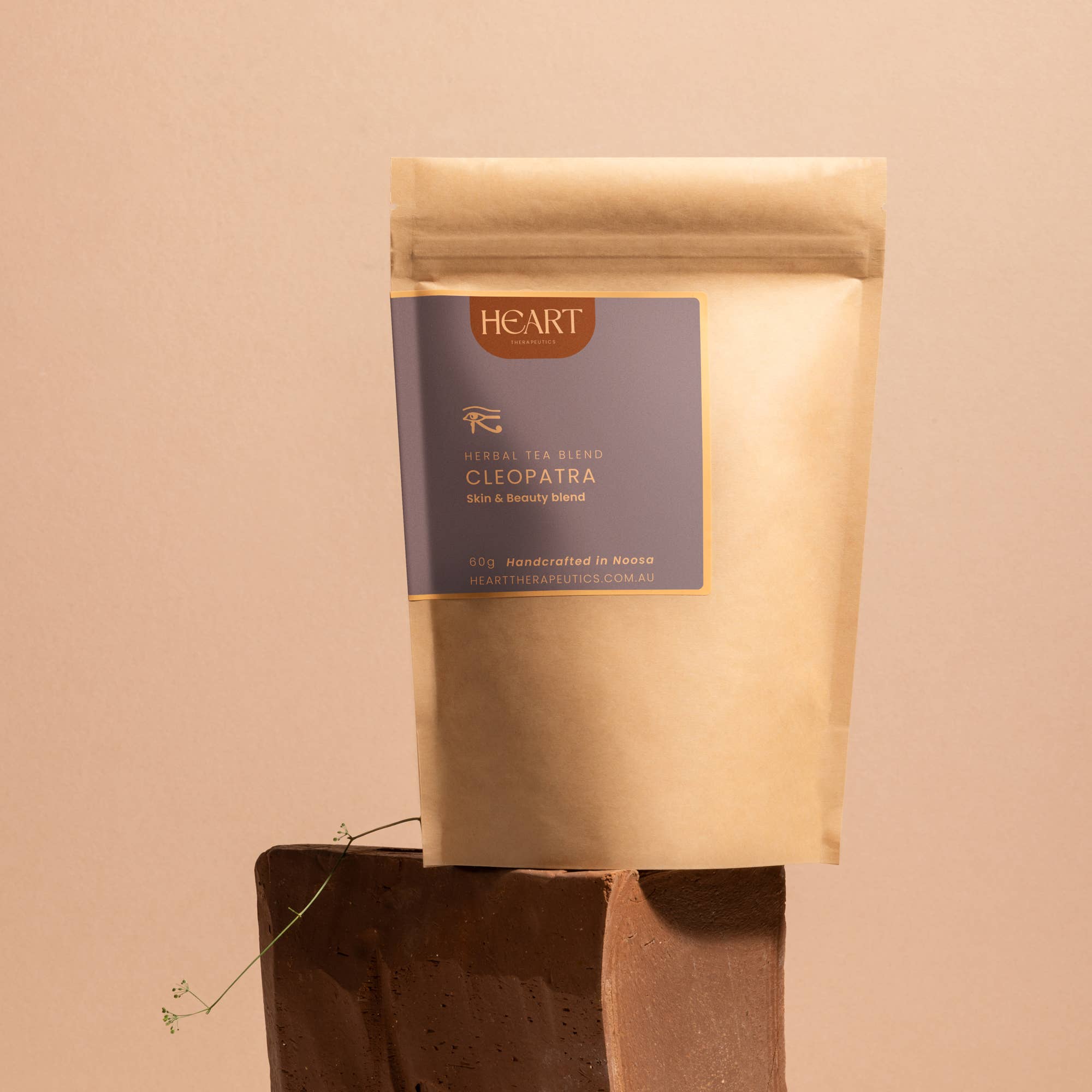 Heart Therapeutics Lifestyle CLEOPATRA organic herbal tea ~ Skin and Beauty Tea: Biodegradable bag 80g  (2.8oZ)