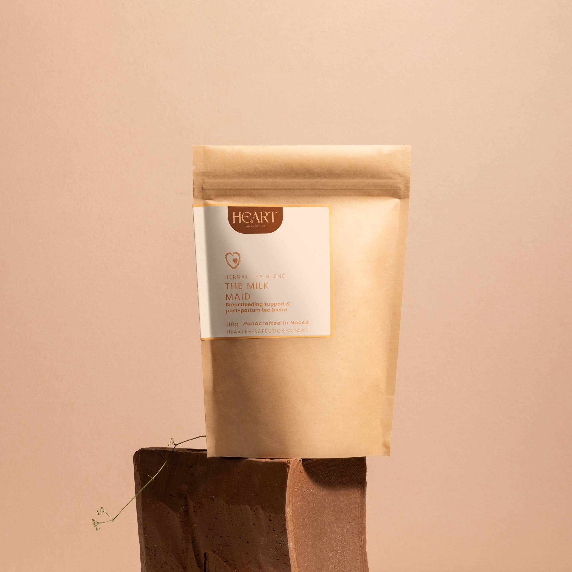 Heart Therapeutics Lifestyle THE MILK MAID ~ Organic Breastfeeding Tea Blend: Biodegradable bag 100g (3.5oZ)