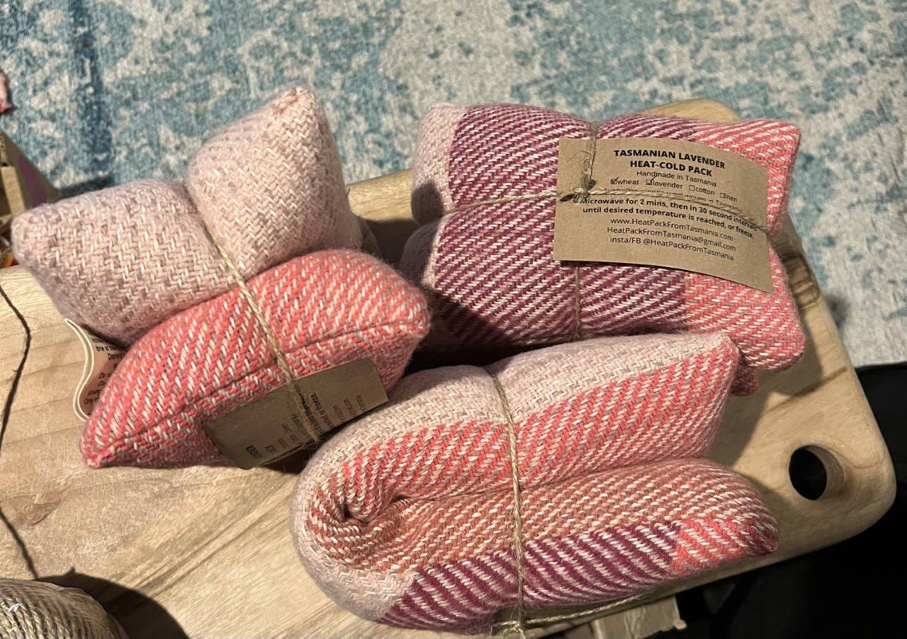 HeatPack From Tasmania Bath + Body Pink Upcycled Wool Heat-Cold Packs: Tassie Lavender