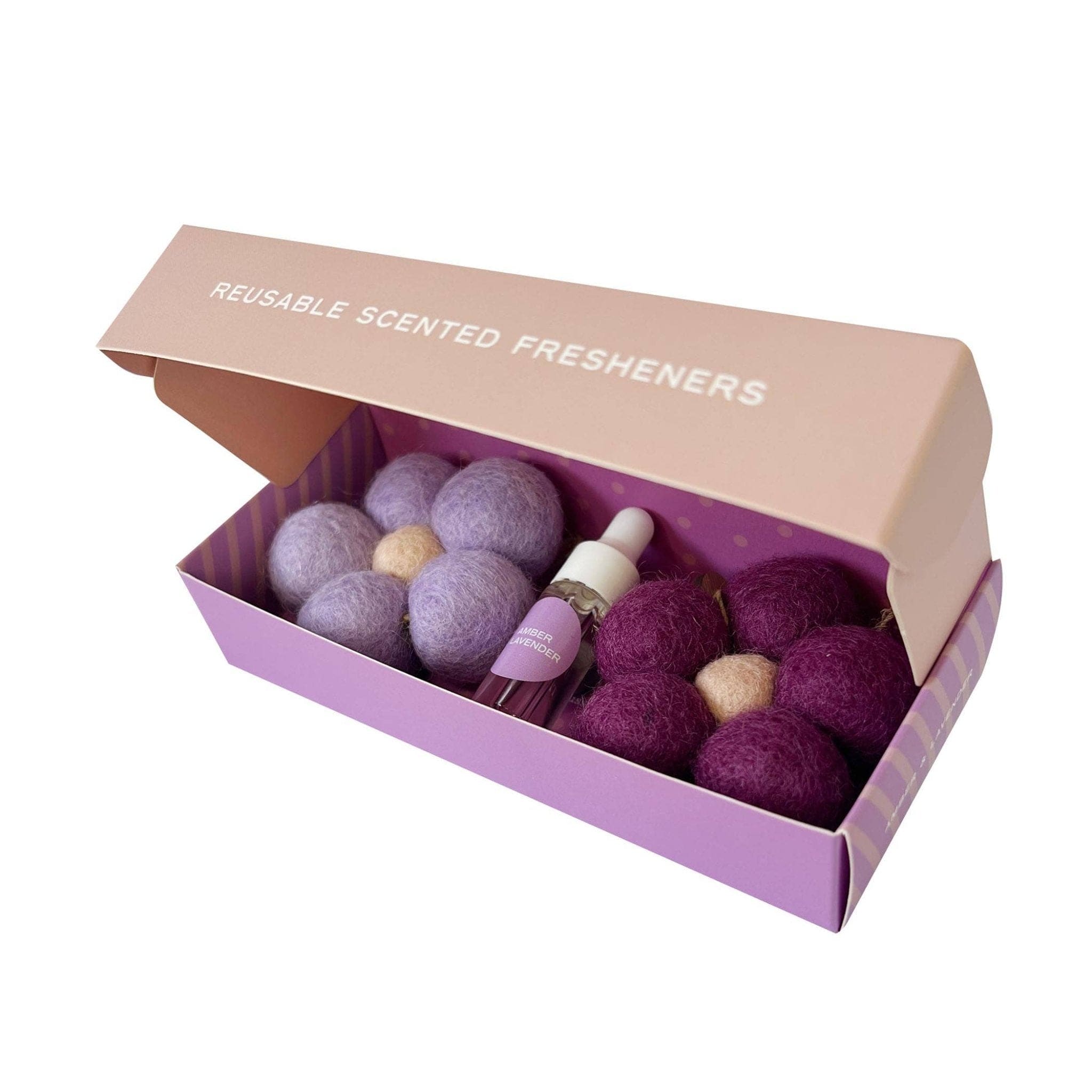 Home Dweller Homewares Felt Flower Fresheners - Amber & Lavender