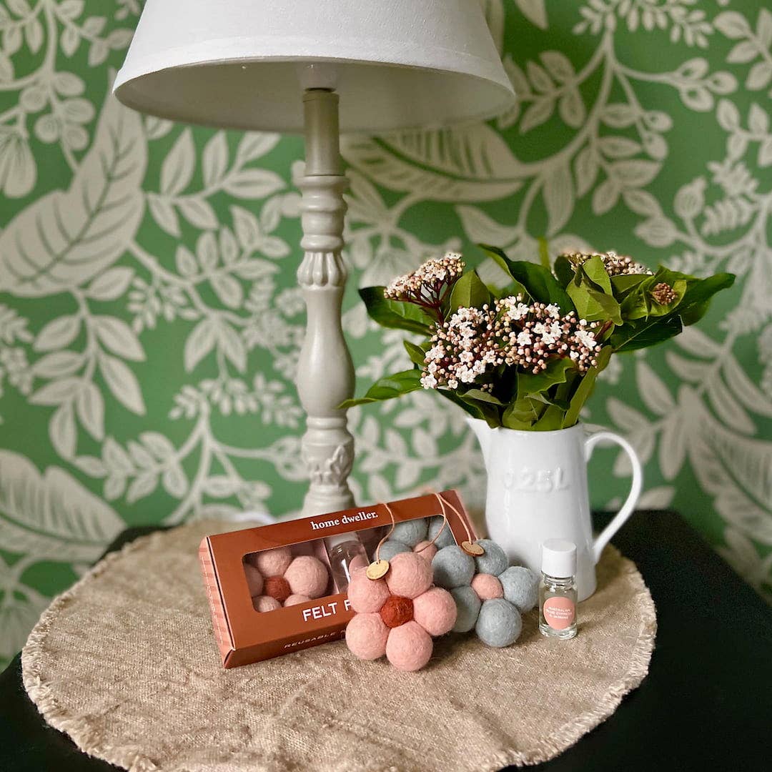 Home Dweller Homewares Felt Flower Fresheners - Blue Cypress & Jasmine