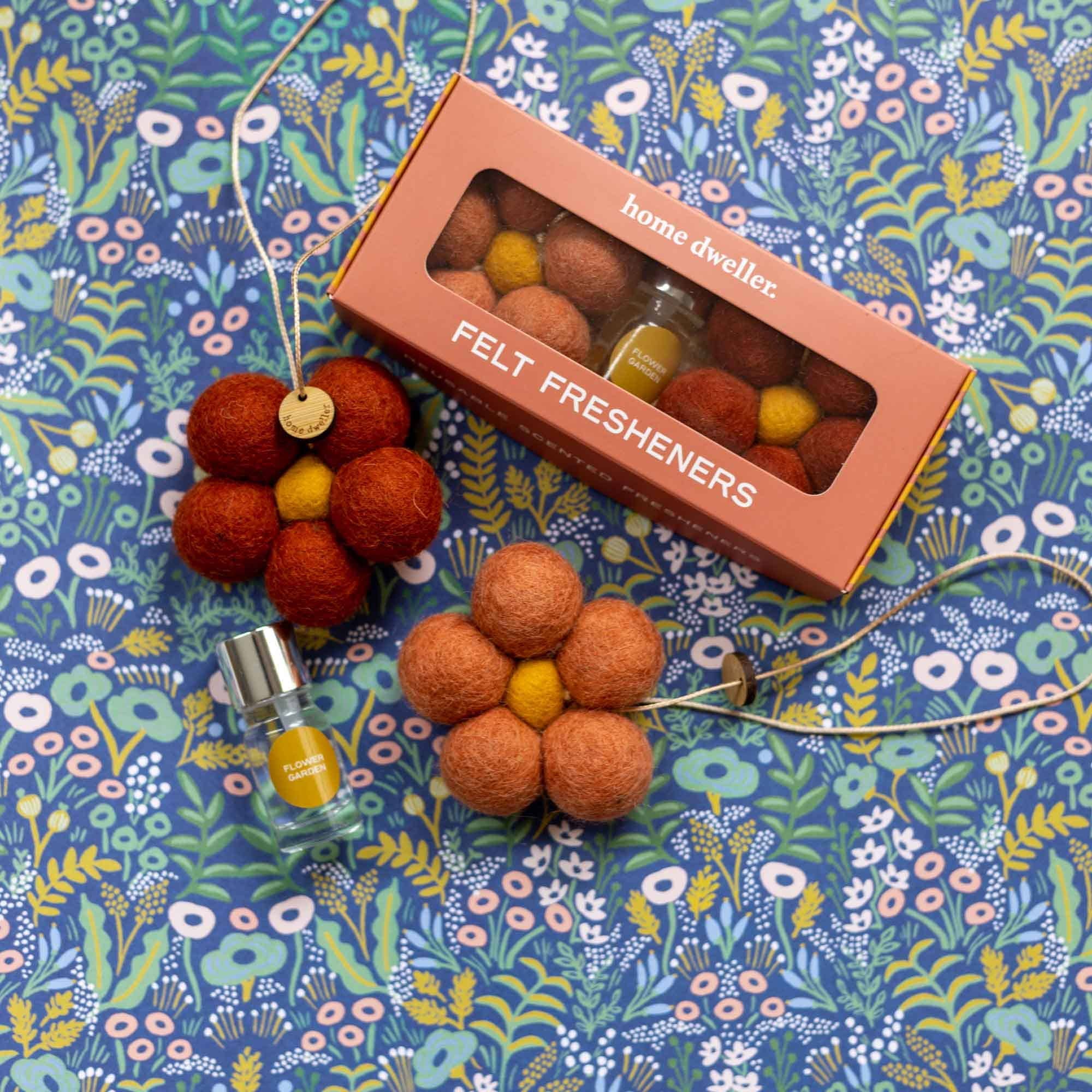 Home Dweller Homewares Felt Flower Fresheners - Flower Garden