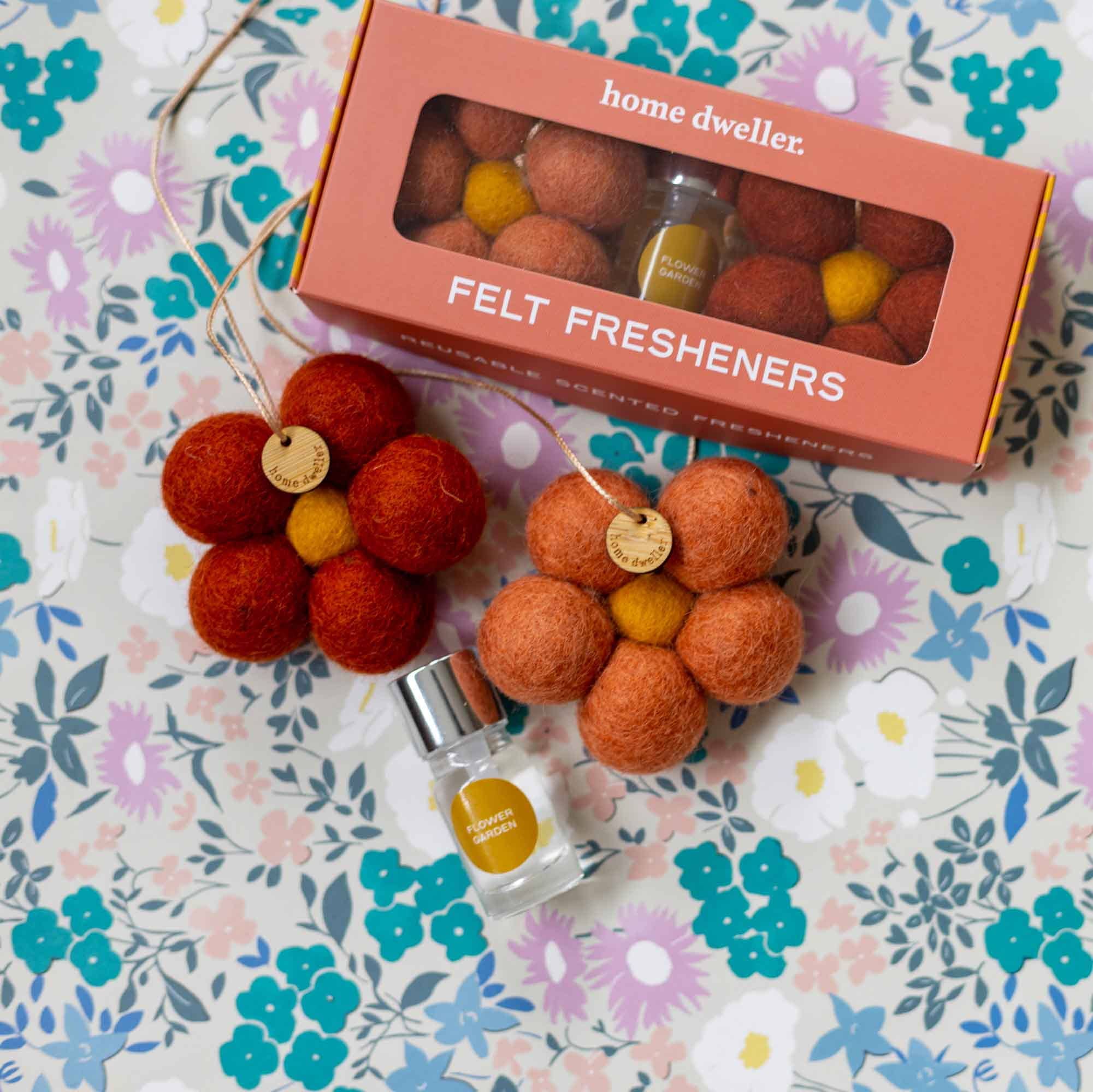 Home Dweller Homewares Felt Flower Fresheners - Flower Garden