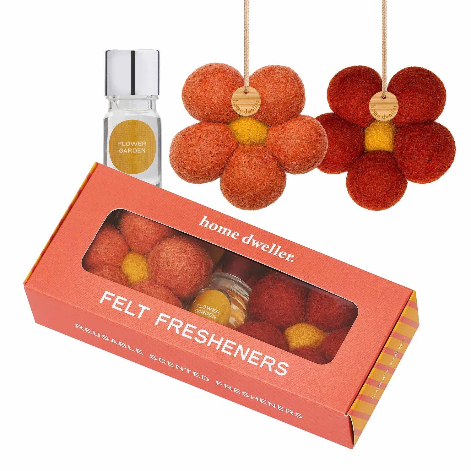Home Dweller Homewares Felt Flower Fresheners - Flower Garden