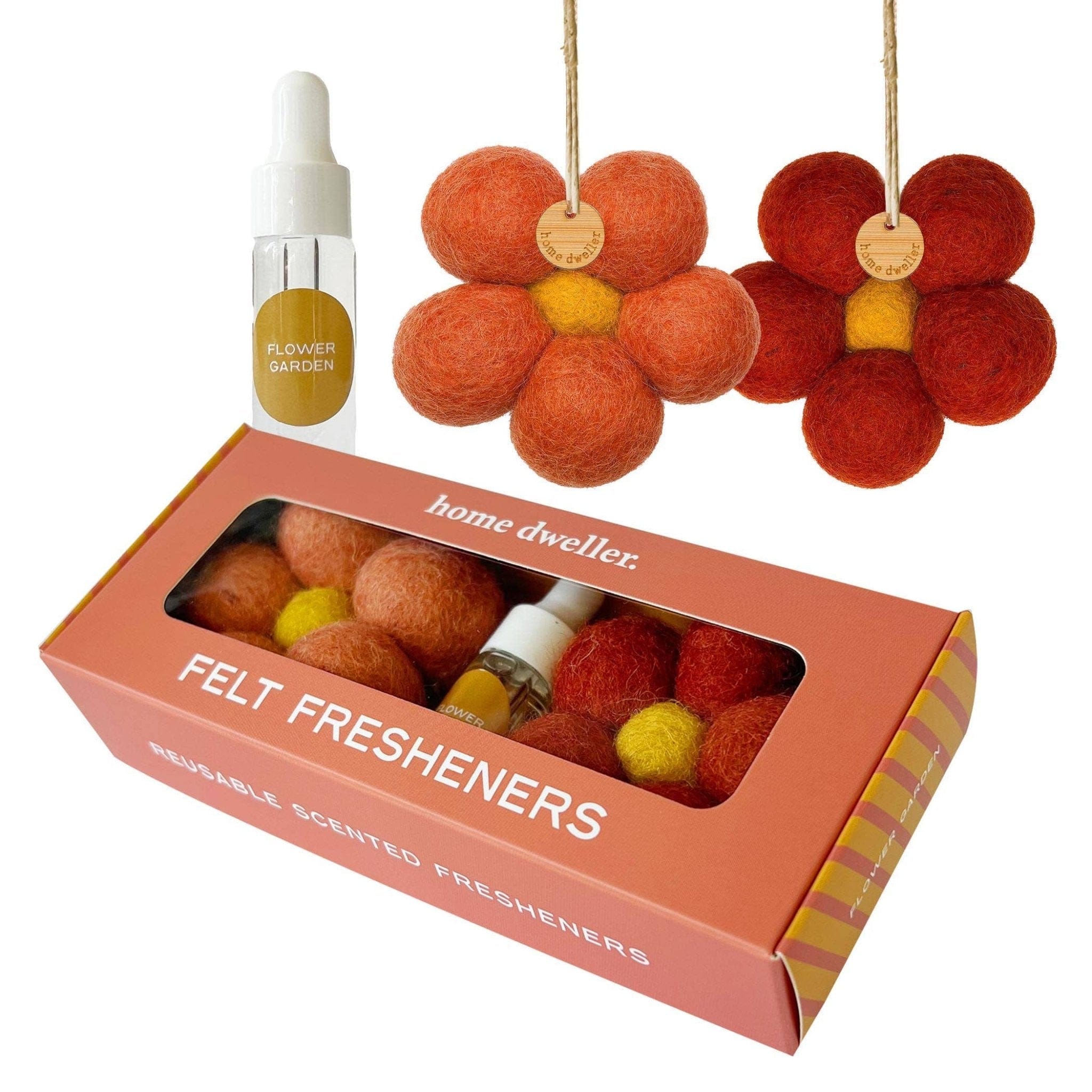 Home Dweller Homewares Felt Flower Fresheners - Flower Garden