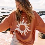 Buy Indigo and Wolfe - RUST SUN Sweater by Indigo and Wolfe - at Hamish + Grace