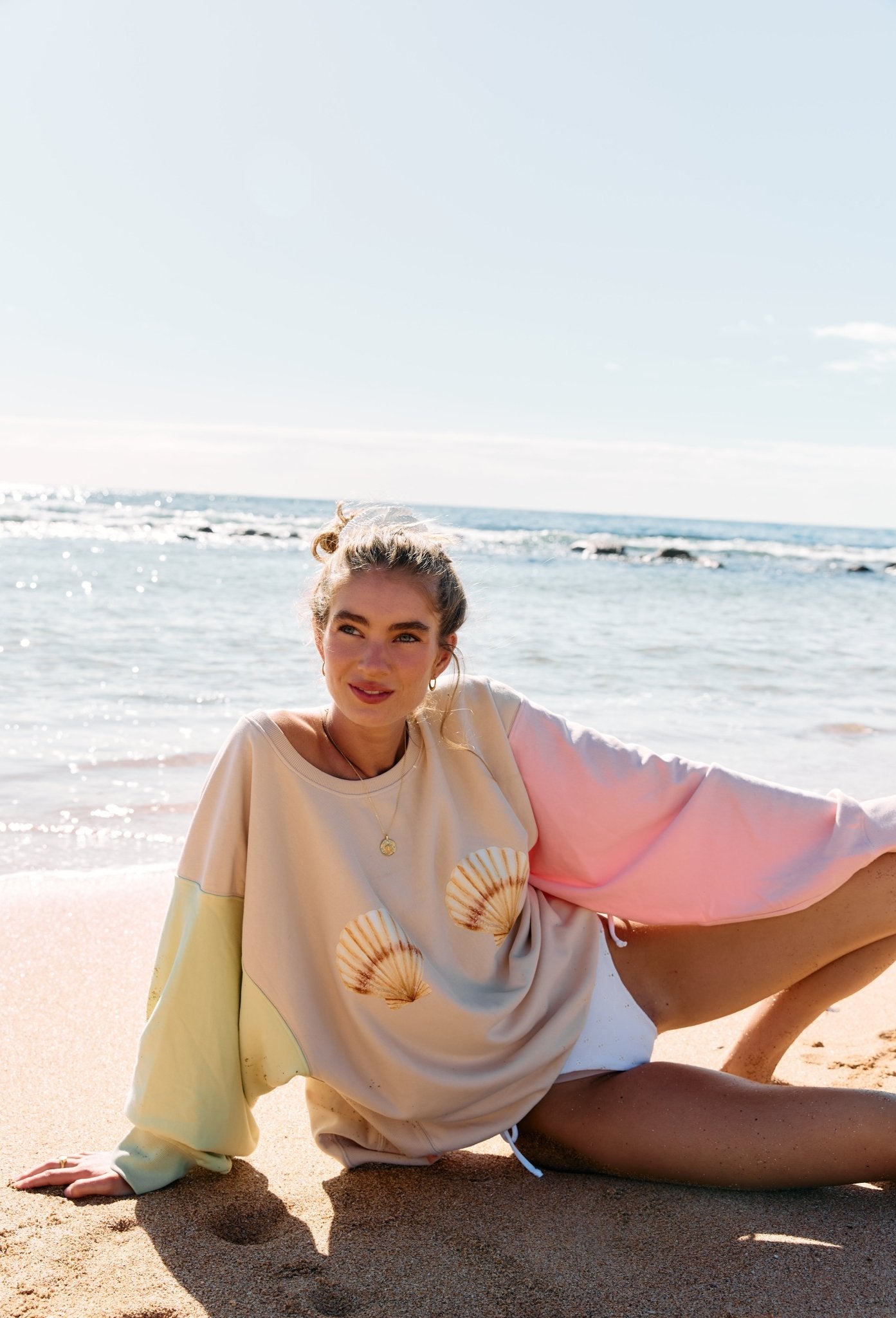 Buy Indigo and Wolfe - Shelby Pastel Sweater by Indigo and Wolfe - at Hamish + Grace