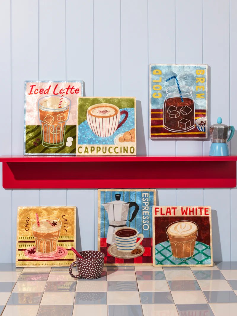 Buy Jones and Co - BARISTA WALL ART CAPPUCCINO by Jones & Co - at Hamish + Grace