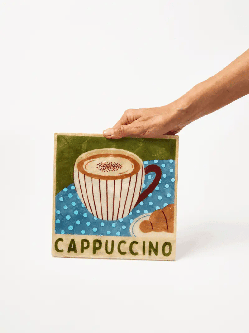 Buy Jones and Co - BARISTA WALL ART CAPPUCCINO by Jones & Co - at Hamish + Grace