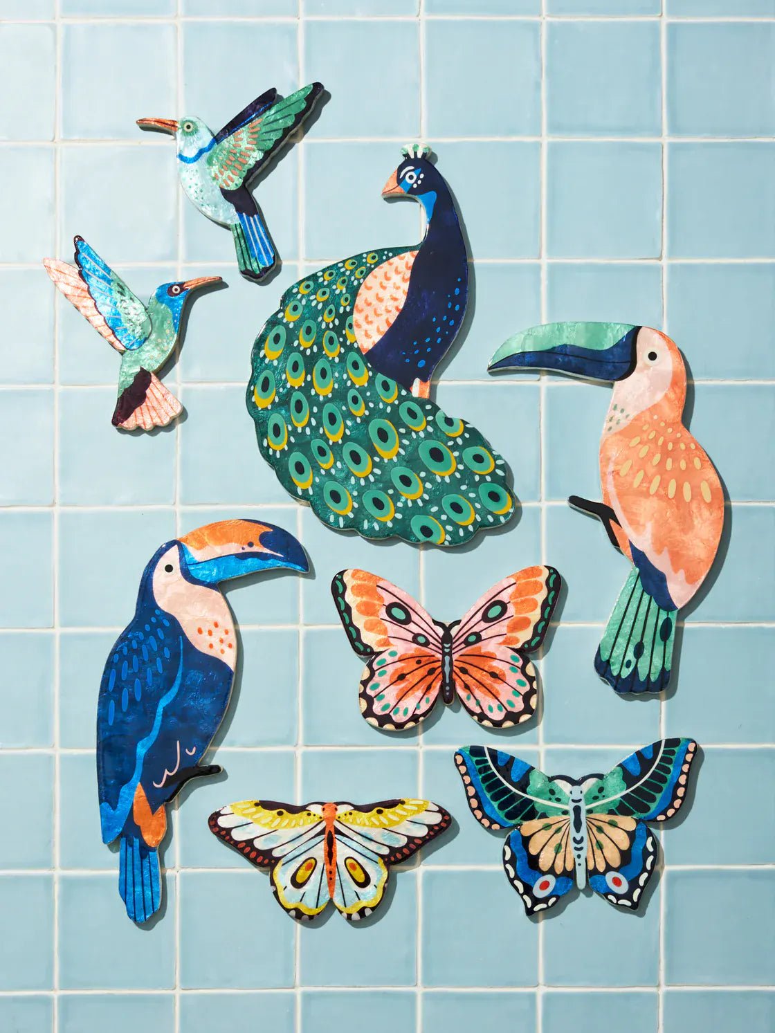 Buy Jones and Co - CANOPY HUMMINGBIRD WALL ART SET by Jones & Co - at Hamish + Grace