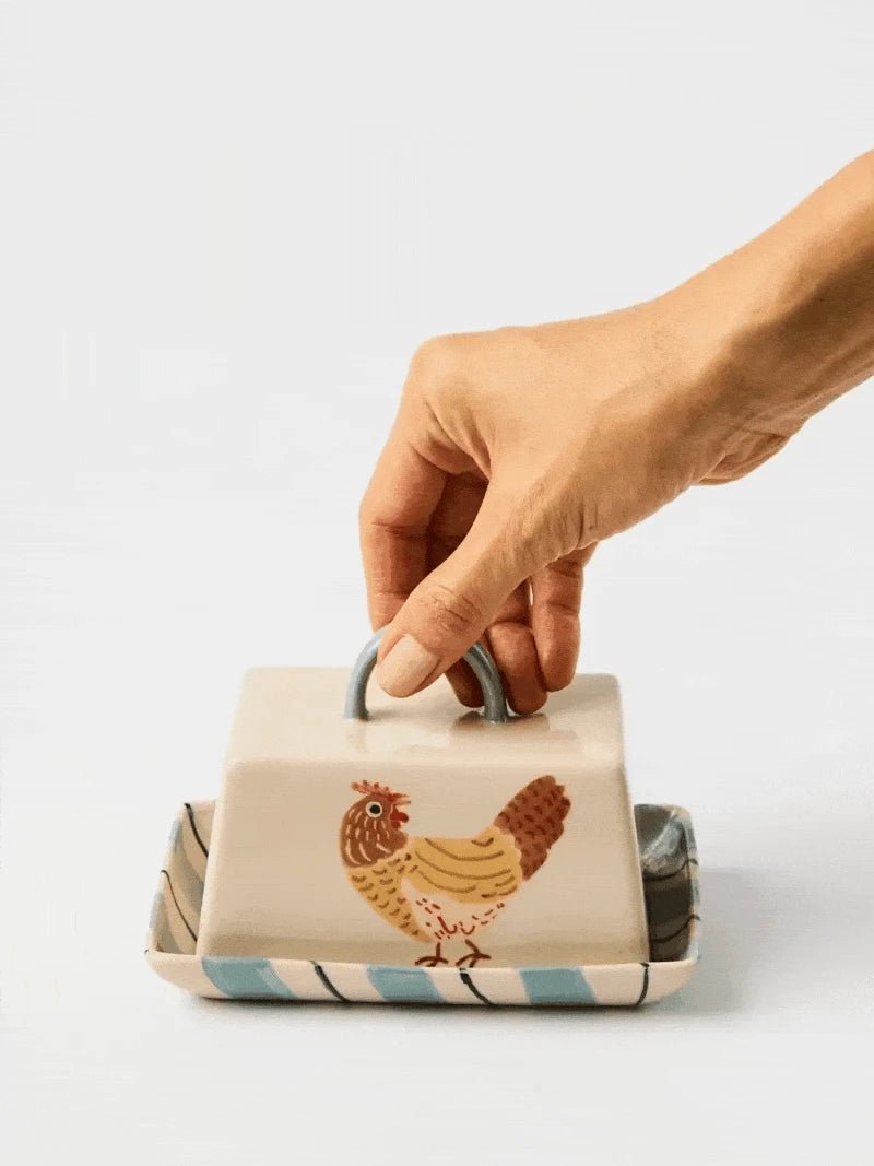 Buy Jones and Co - COOP BUTTER DISH by Jones & Co - at Hamish + Grace