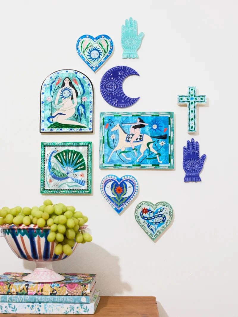 Buy Jones and Co - FABLE PEACOCK BLUE SQUARE by Jones & Co - at Hamish + Grace