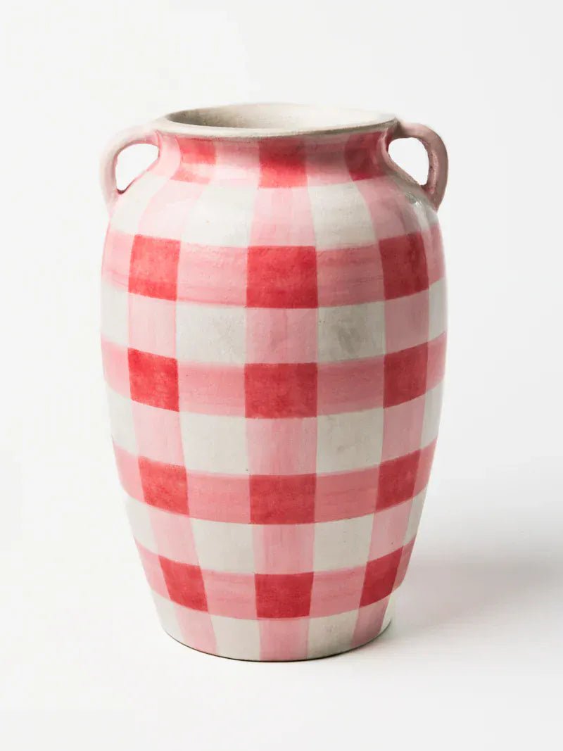 Buy Jones and Co - FRESCO CHECK VASE by Jones & Co - at Hamish + Grace