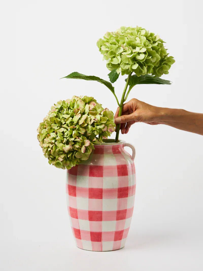 Buy Jones and Co - FRESCO CHECK VASE by Jones & Co - at Hamish + Grace