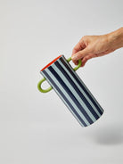 Buy Jones and Co - Griffe Blue Stripe Tall Vase by Jones & Co - at Hamish & Grace