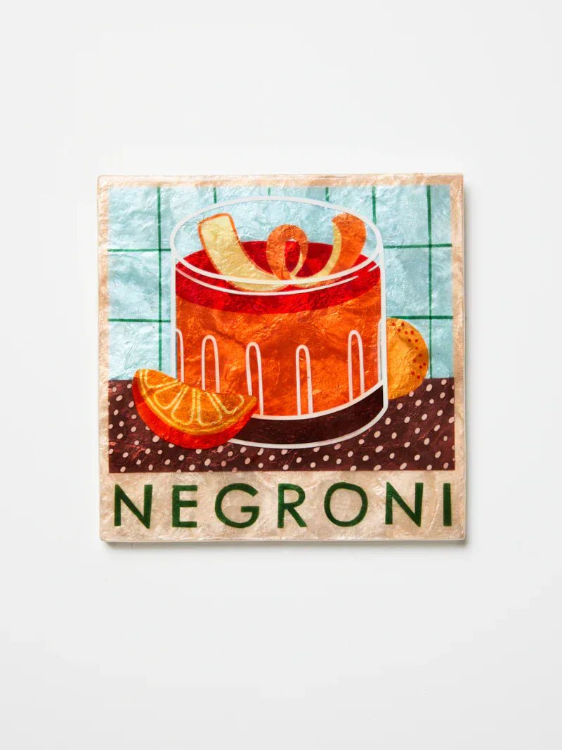 Buy Jones and Co - HAPPY HOUR NEGRONI TILE by Jones & Co - at Hamish + Grace