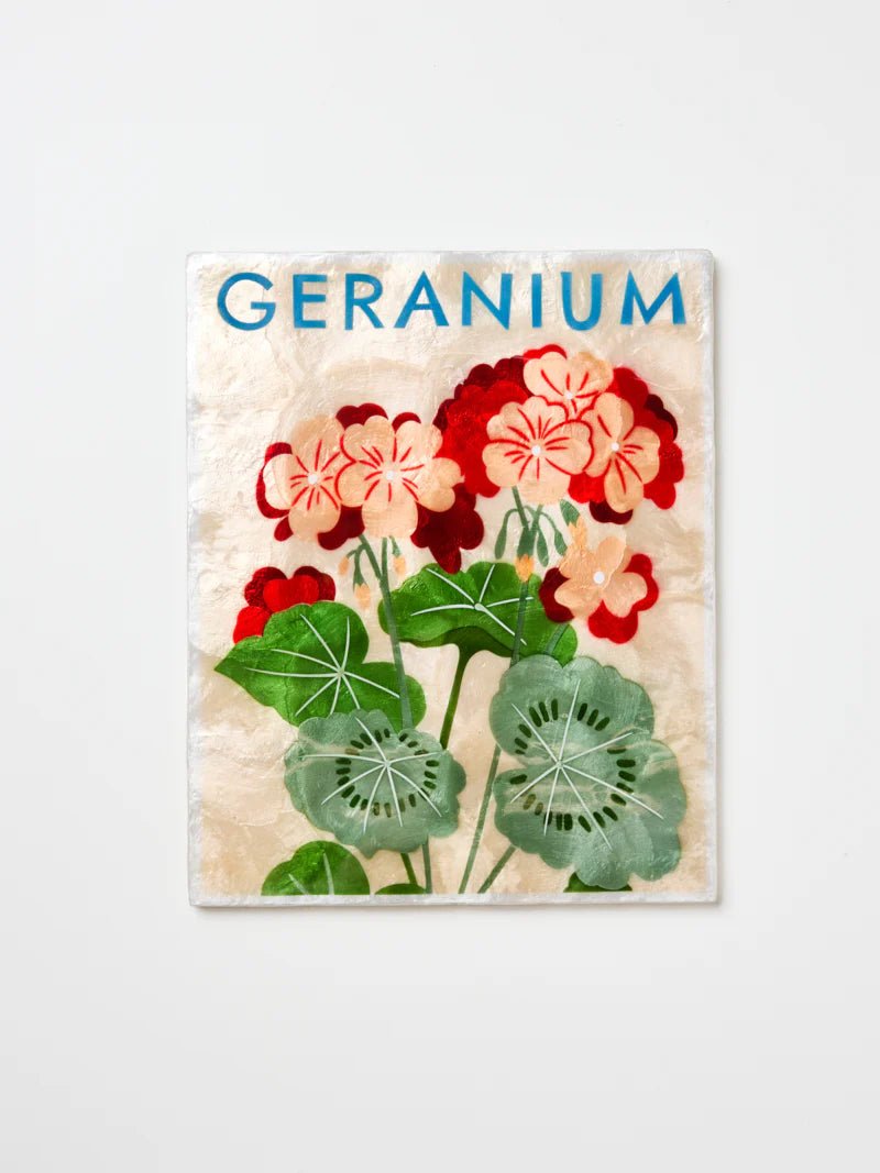 Buy Jones and Co - Market Wall Art Geranium by Jones & Co - at Hamish + Grace