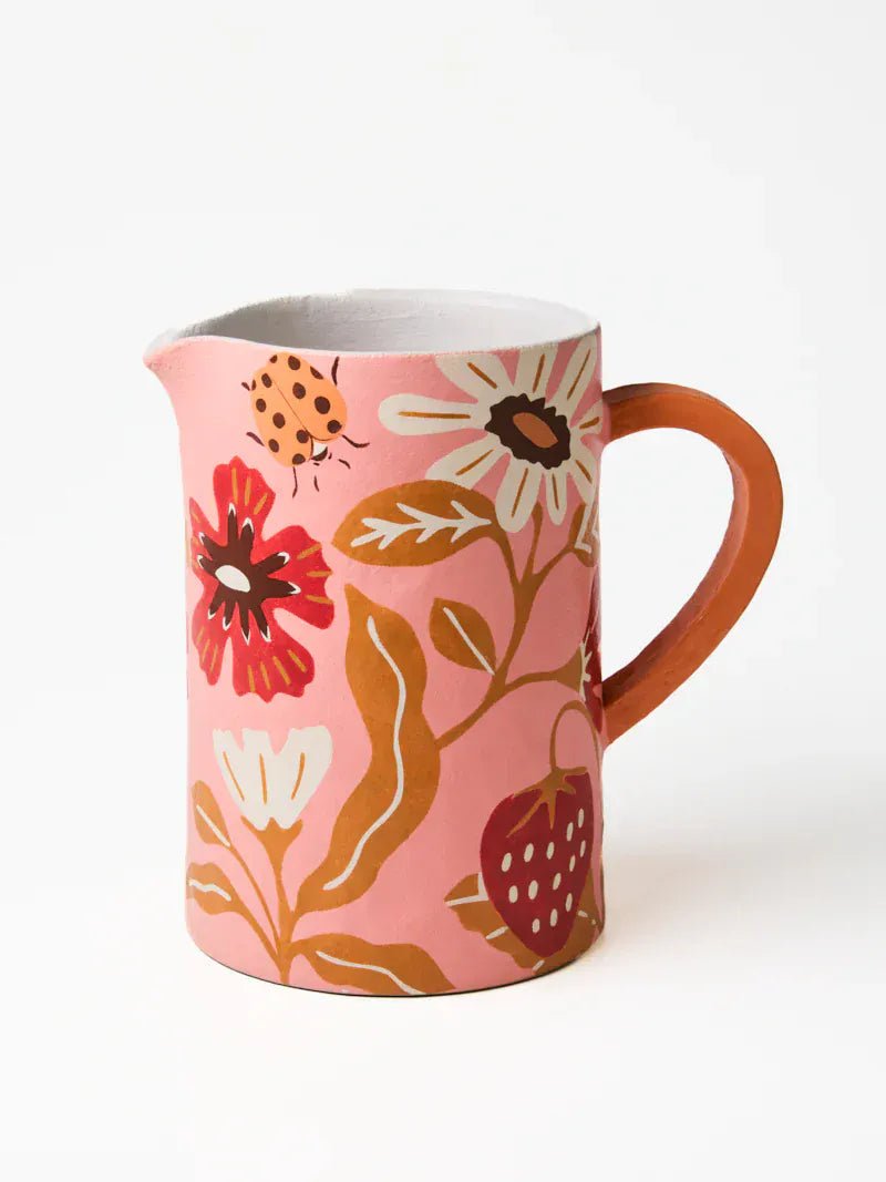 Buy Jones and Co - MEADOW JUG PINK by Jones & Co - at Hamish + Grace