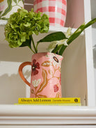Buy Jones and Co - MEADOW JUG PINK by Jones & Co - at Hamish + Grace
