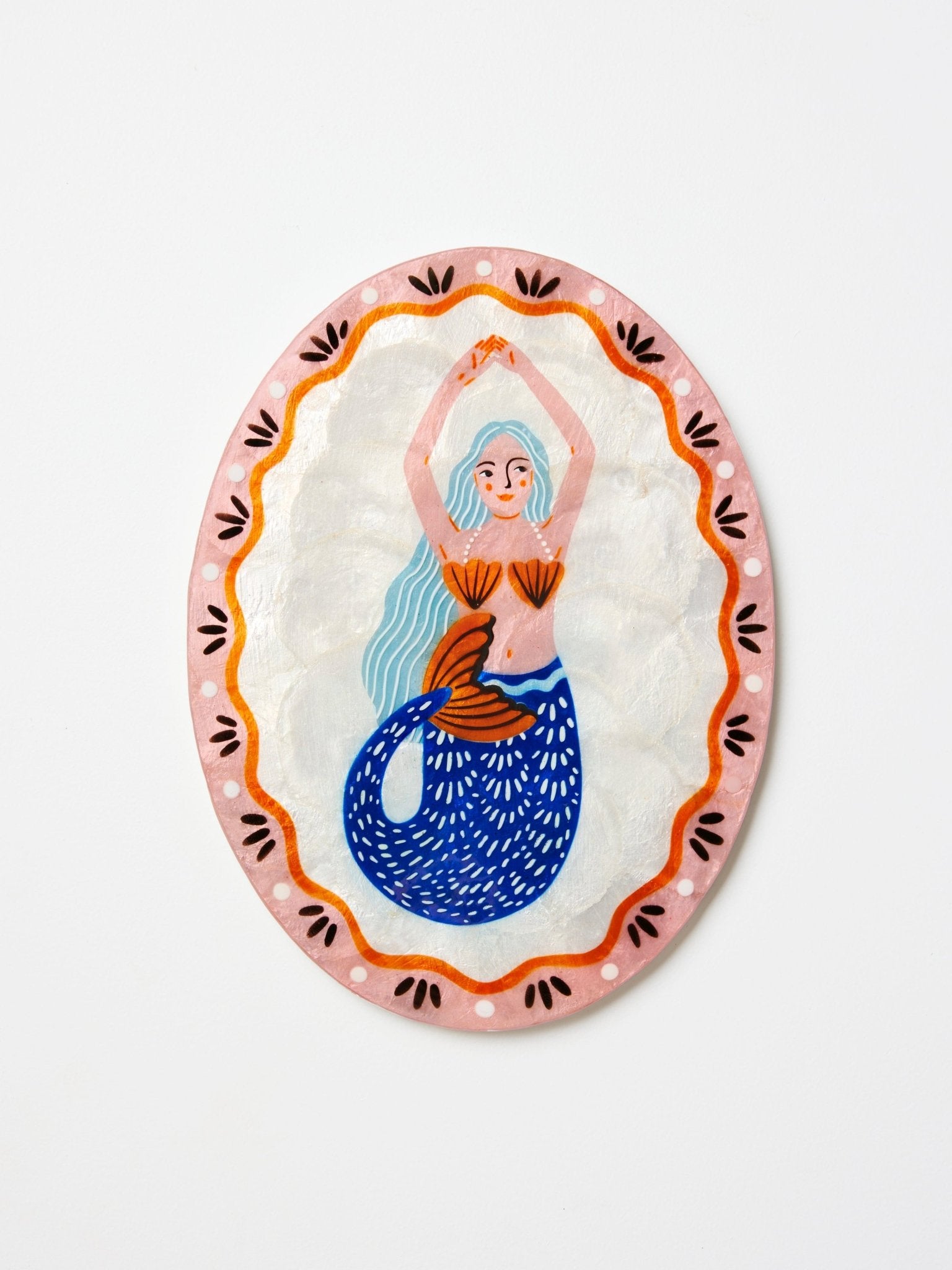 Buy Jones and Co - MERMAID PEARL FAN TILE PINK by Jones & Co - at Hamish + Grace