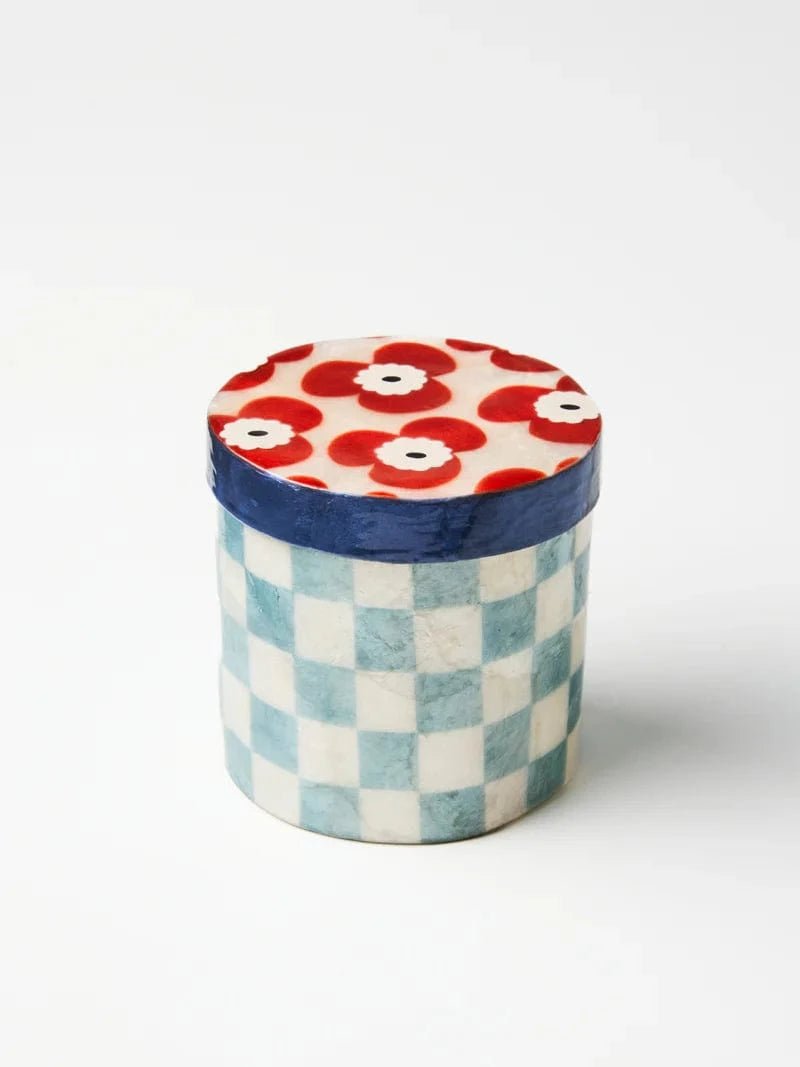 Buy Jones and Co - PARADIS BLUE MEDIUM BOX by Jones & Co - at Hamish + Grace