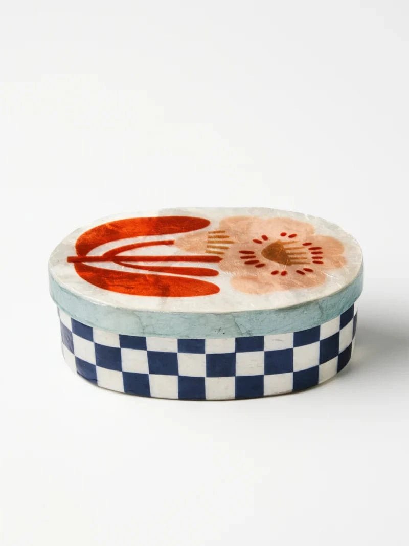 Buy Jones and Co - PARADIS NAVY LARGE BOX by Jones & Co - at Hamish + Grace