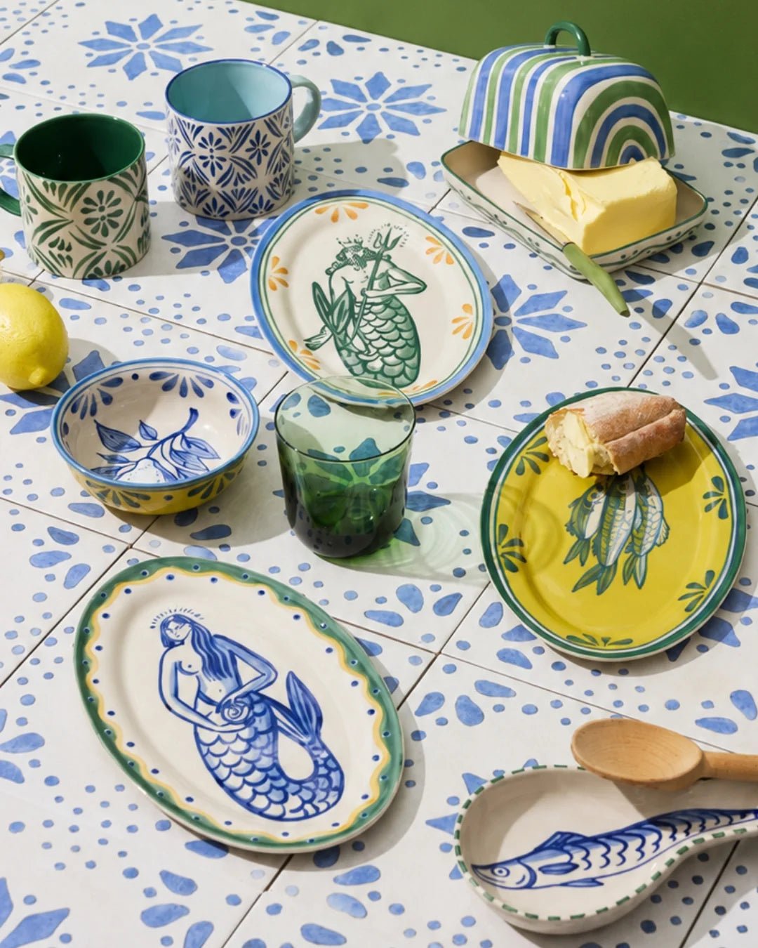 Buy Jones and Co - Piccolo Vita Plate Trident by Jones & Co - at Hamish + Grace