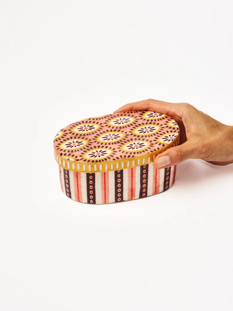 Buy Jones and Co - Samira Large Box Pink Eyes by Jones & Co - at Hamish + Grace
