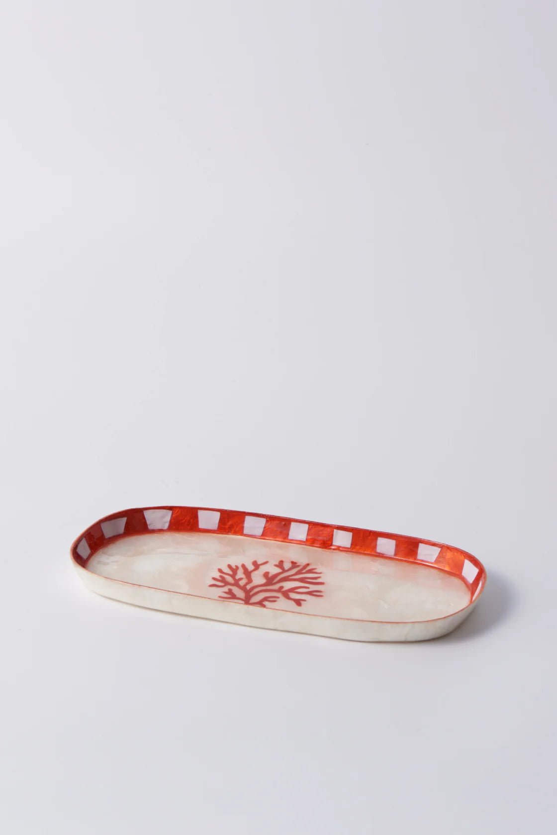 Buy Jones & Co - Atlantic Coral Tray Red by Jones & Co - at Hamish & Grace