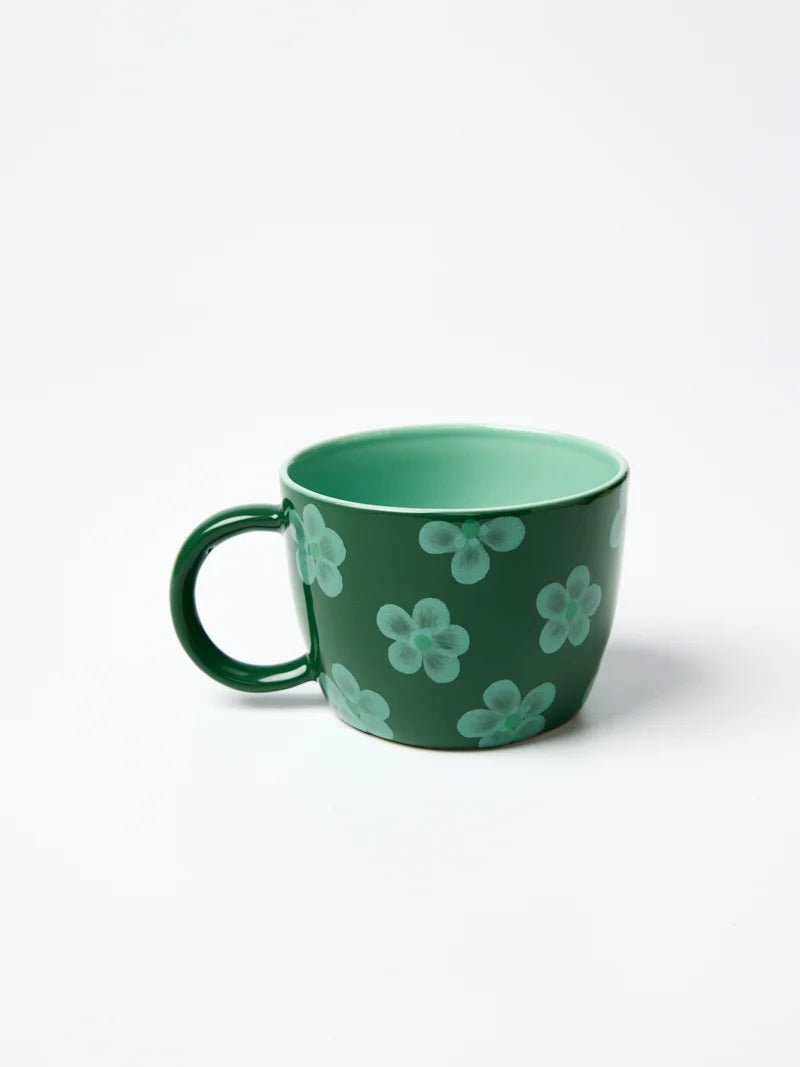 Buy Jones & Co Chino Mug Daisy Green | Handmade Ceramic Mug Australia by Jones & Co - at Hamish + Grace