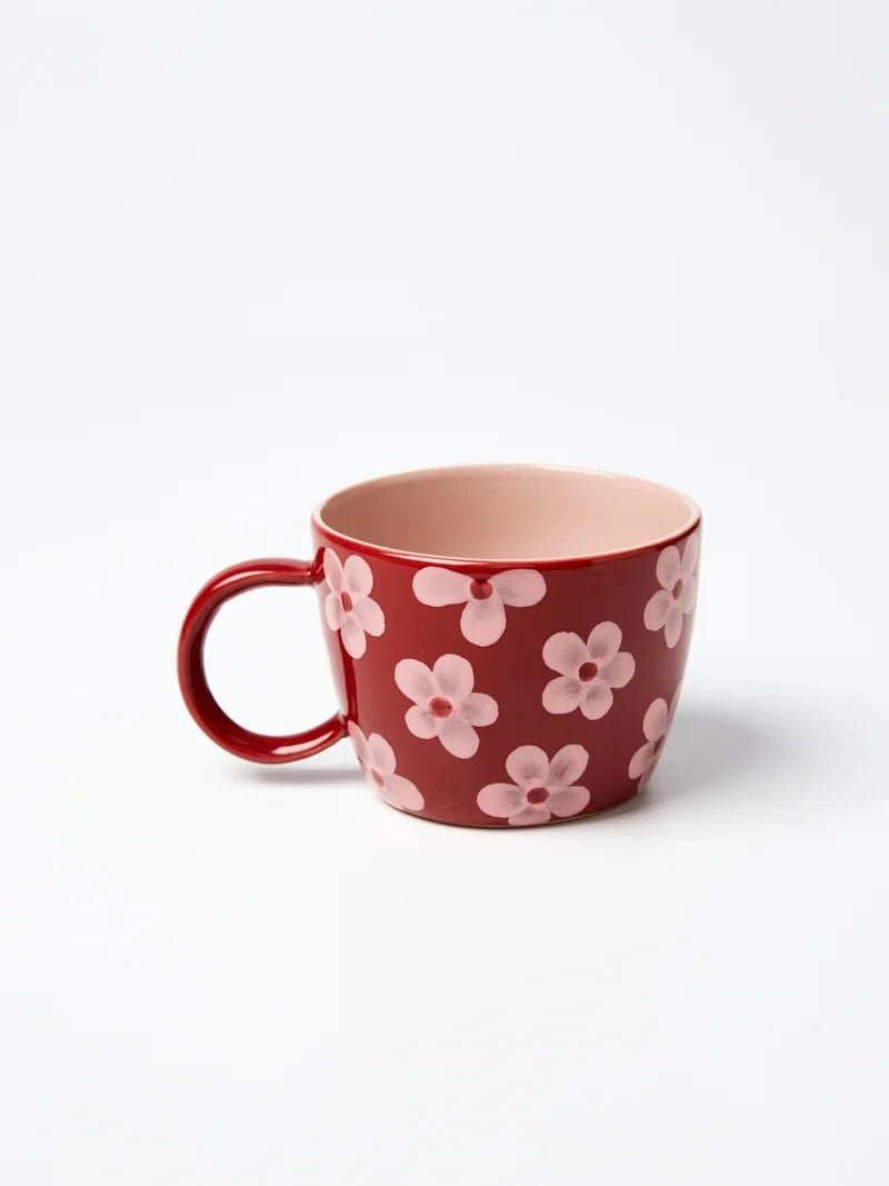 Buy Jones & Co Chino Mug Daisy Wine | Handmade Ceramic Mug Australia by Jones & Co - at Hamish + Grace