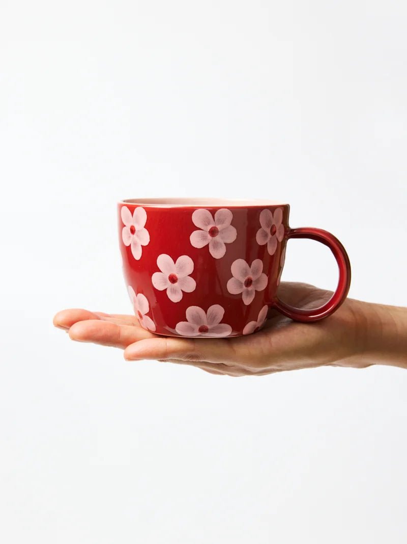 Buy Jones & Co Chino Mug Daisy Wine | Handmade Ceramic Mug Australia by Jones & Co - at Hamish + Grace