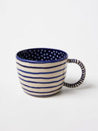 Buy Jones & Co - CHINO MUG NAVY LINES by Jones & Co - at Hamish + Grace
