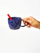 Buy Jones & Co Chino Mug Navy Sprinkle | Handmade Ceramic Mug Australia by Jones & Co - at Hamish + Grace