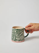 Buy Jones & Co - Del Sol Bird Mug Green by Jones & Co - at Hamish & Grace