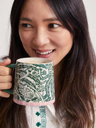 Buy Jones & Co - Del Sol Bird Mug Green by Jones & Co - at Hamish & Grace