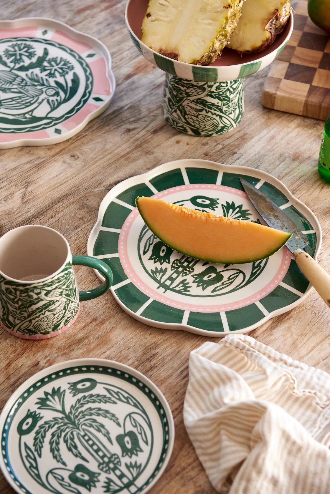 Buy Jones & Co - Del Sol Palm Platter Green by Jones & Co - at Hamish & Grace