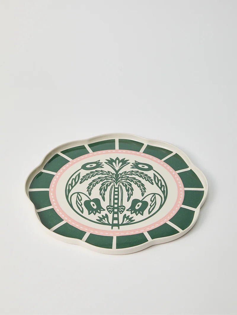 Buy Jones & Co - Del Sol Palm Platter Green by Jones & Co - at Hamish & Grace